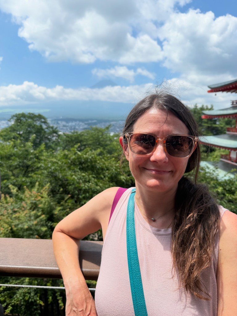 A woman in the Mt. Fuji area