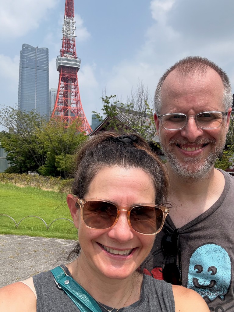 A couple near Tokyo Tower