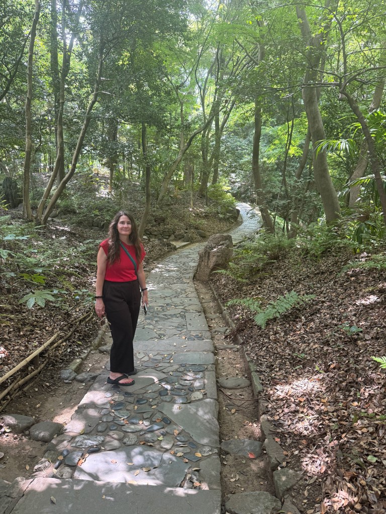 A woman at Koishikawa Korakuen Gardens