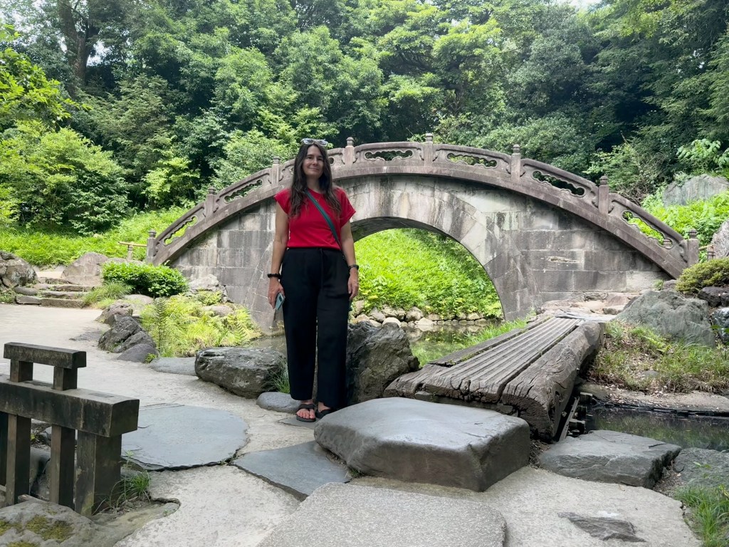 A woman at Koishikawa Korakuen Gardens