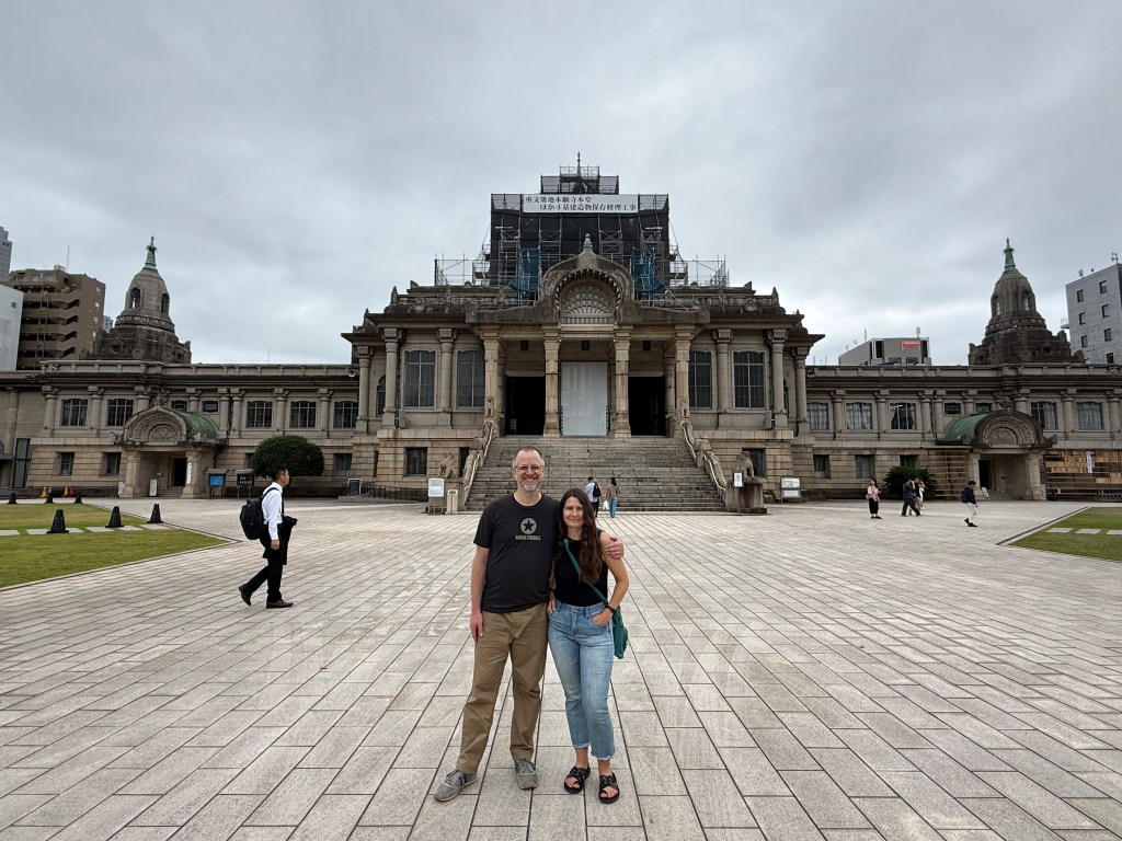 A couple near Tsukiji Fish Market