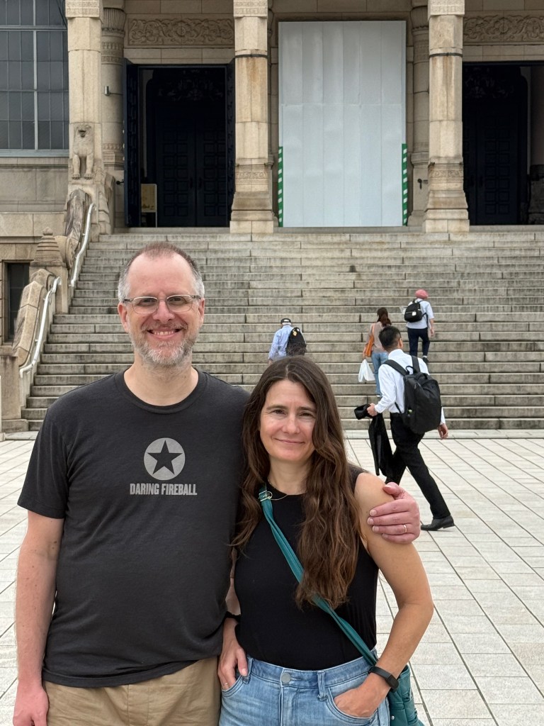 A couple near Tsukiji Fish Market
