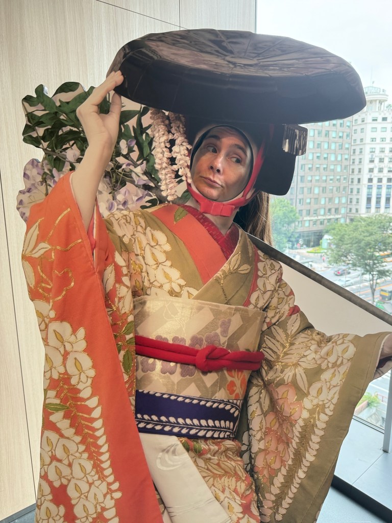 A woman near a Kabuki theatre