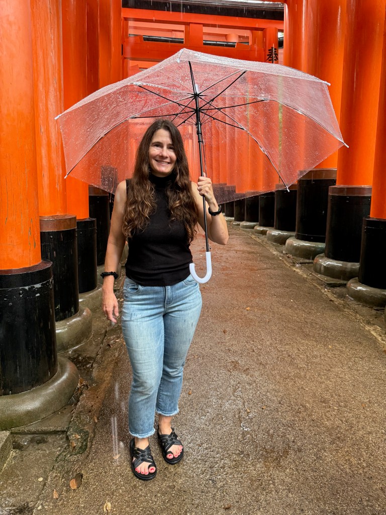 A woman at Fushimi Inari Taisha